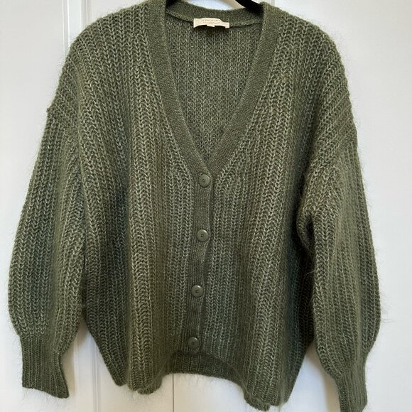 Sezane Achille Sweater Jumper, Khaki, XS - Picture 4 of 8
